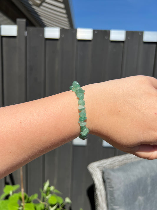 Splitarmband – Groene Aventurijn (ca. 0,7 cm)